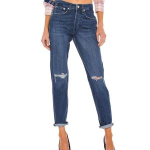 Banana Republic Ripped Knee Boyfriend Jeans, Size 31